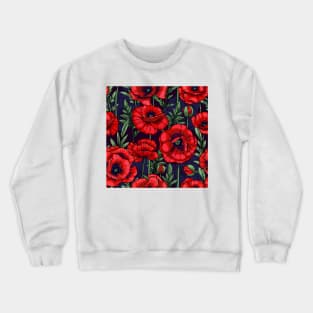 red poppies Crewneck Sweatshirt